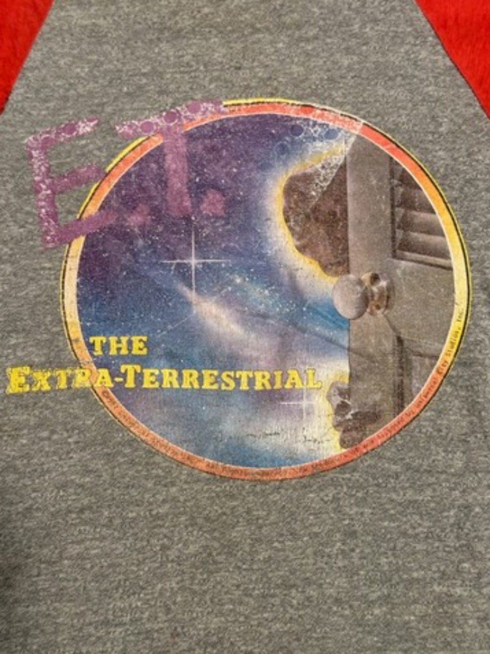 Vintage 1982 Kids ET The Extra Terrestrial Baseball Shirt